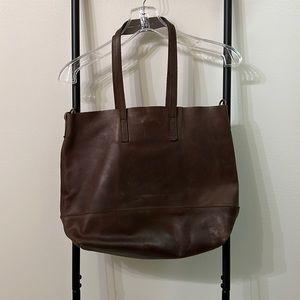Brown leather ABLE tote bag